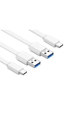 Cables USB CABLING ® Câble USB A 3.0/USB C [Lot de 2/50cm] Câbles de