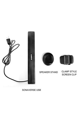 Enceinte PC CABLING ® Portable USB Haut-parleurs Barre de Son Musique  Player Sound Box pour ordinateurs portables / PC Noir