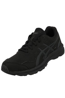 chaussures de randonnée asics chaussures marche randonnées mission 3 gel black l noir taille : 39 1/2