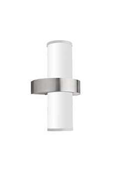 lampe de lecture eglo applique beverly pour salle de bain et extérieure h35 cm ip44 - inox