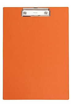 lampe de lecture maul 2335243 porte-bloc en carton filmé a4 orange