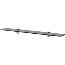 VIDAXL - Etagère murale - Verre trempé - 80 x 20 cm - Noir