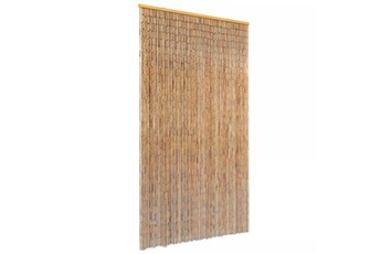 Moustiquaire GENERIQUE Habillages de fenêtre reference libreville rideau de porte contre insectes bambou 100 x 220 cm