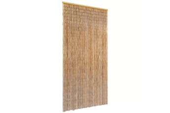 Moustiquaire GENERIQUE Habillages de fenêtre gamme helsinki rideau de porte contre insectes bambou 90 x 220 cm