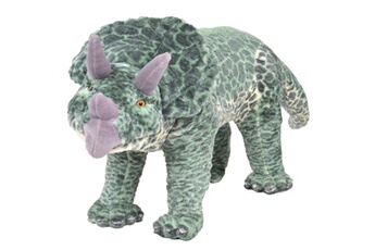 Peluche GENERIQUE Poupées, coffrets et figurines categorie asuncion jouet en peluche dinosaure tricératops vert xxl