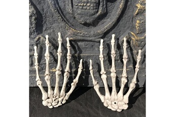 Accessoire de déguisement Wewoo Props une paire mains halloween skeleton hands haunted house décoration taille: 15,5 x 10 cm