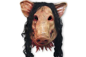 Accessoire de déguisement Wewoo Masque d'halloween latex pig cap halloween festival party fantaisie cochon visage masques avec des cheveux