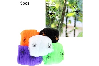Accessoire de déguisement Wewoo Props 5 pcs halloween props webs spider fil coton livraison aléatoire couleur