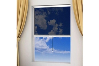 Moustiquaire GENERIQUE Habillages de fenêtre edition basseterre moustiquaire enroulable blanche pour fenêtre 60 x 150 cm