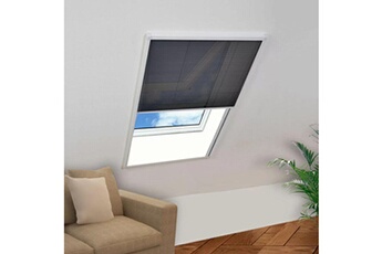 Moustiquaire Vidaxl Moustiquaire plissée pour fenêtre aluminium 130 x 100 cm
