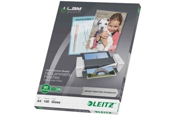 Autres jeux créatifs Leitz Leitz 100 pochettes de plastification - a4 - brillant - 250 microns - 210 x 297 mm