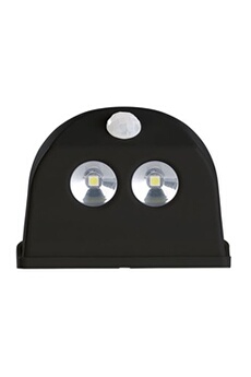 lampe de lecture luminea lampe de porte sans fil à led avec détecteur - 50 lm - noir