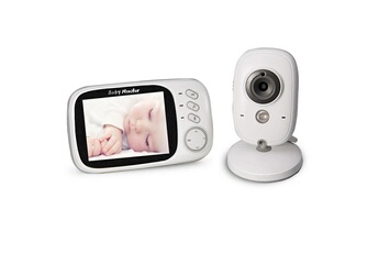 Babyphone Wewoo Babyphone vidéo babycam blanc 3,2 pouces lcd 2.4ghz surveillance sans fil caméra bébé moniteur, soutien à deux voies talk back, vision nocturne