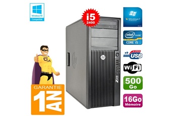 PC De Bureau HP PC Tour HP Workstation Z210 i5-2400 Ram 16Go Disque 500Go Graveur Dvd WiFi W7