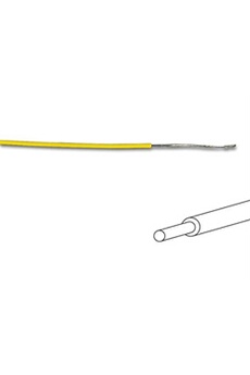 lampe de lecture velleman fil de câblage - ø 1.4 mm - 0.2 mm² - monobrin - jaune mowmy