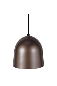 lampe de lecture tosel eliot suspension acier 17x17x90 cm bronze 15683