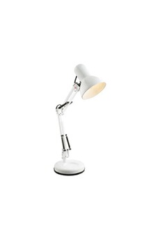 lampe de lecture globo lighting globo lampe a poser métal l40 x l15 x h60 cm - blanc 24881