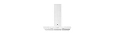 LFT419W - Hotte - hotte décorative - largeur : 89.8 cm - profondeur : 45 cm - evacuation & recyclage - blanc