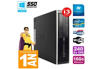 PC De Bureau HP PC HP Compaq Pro 6300 Sff I3-3220 Ram 16Go Disque 240Go SSD Graveur Dvd WiFi W7