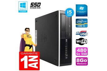 PC De Bureau HP PC HP Compaq Pro 6300 Sff i5-2400 Ram 8Go Disque 480Go SSD Graveur Dvd WiFi W7