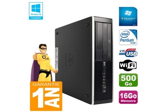 PC de bureau Hp Pc hp compaq pro 6300 sff g630 ram 16go disque 500go graveur dvd wifi w7