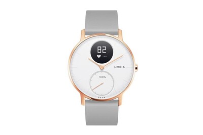 nokia montre tracker d activite steel hr silicone gris or rose