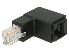 86424 RJ-45 Noir connecteur de Fils - Connecteurs de Fils (RJ-45, Noir, U/UTP (UTP), Or, 33 x 50 x 18,5 mm)