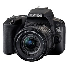 Canon Eos 200D Black + 18-55Mm Is