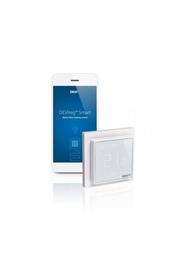 Thermostat et programmateur de température Deleage Thermostat Devireg Smart pour plancher chauffant - Blanc pur