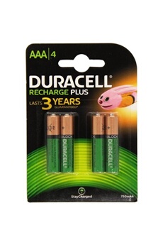 Duracell Chargeur de piles hr3-b aaa 750mah rechargeable 4 pack