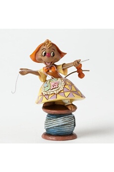 Figurine de collection Enesco Disney traditions cinderella kind helper suzy on spool of thread