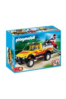 Figurine de collection Xbite Ltd Playmobil pick up truck avec quad