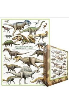 Puzzle Xbite Ltd Eurographics jigsaw puzzle 1000 pieces - dinosaurs of the cretaceous period