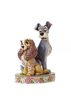 Figurine de collection Enesco Disney tradition opposites attract lady and tramp 60th anniversary