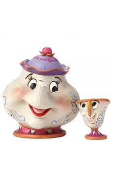 Figurine de collection Disney Traditions Disney traditions a mother's love mrs potts and chip (beaty and the beast) figurine