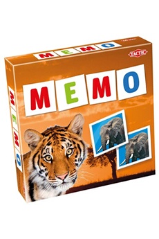 Loto mémo et domino Tactic Memo wild animals wildlife game