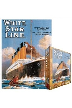 Puzzle Xbite Ltd Eurographics puzzle 1000 pc - titanic - white star line