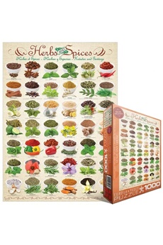Puzzle Xbite Ltd Eurographics puzzle 1000 pc - herbs & spices