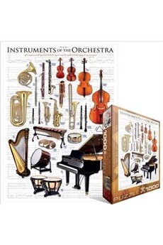 Puzzle Xbite Ltd Eurographics puzzle 1000 pc - instruments of the orchestra