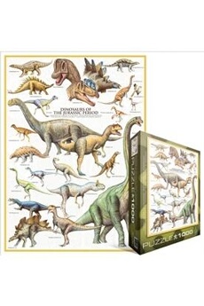 Puzzles Xbite Ltd Eurographics jigsaw puzzle 1000 pieces - dinosaurs of the jurassic period