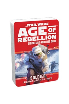 Carte à collectionner Fantasy Flight Games Star wars age of rebellion soldier signature abilities deck