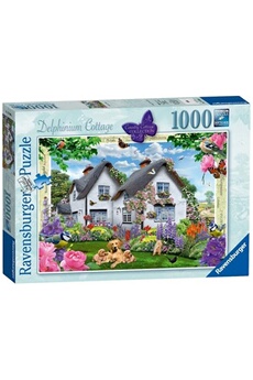 Puzzle Ravensburger Country cottage collection delphinium cottage 1000 piece jigsaw puzzle