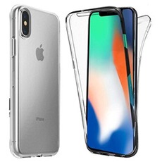 Coque et étui téléphone mobile XEPTIO Coque Apple iPhone XS Protection intégrale 360 degrés arrière et écran Avant TPU Antichoc Transparente Smartphone 5.8 Pouces - Accessoires Pochette