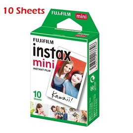 Appareil photo instantané Fuji 10 Feuillesfilm Instax Mini Blanc