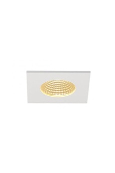 lampe de lecture slv patta-1 encastré plafond, carré, blanc, 12w, 3000k, 38°, alim incluse