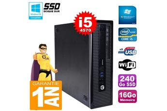 Pc De Bureau Hp Pc Hp Prodesk 600 G1 Sff Core I5-4570 Ram 16Go 240Go Ssd Graveur Dvd Wifi W7