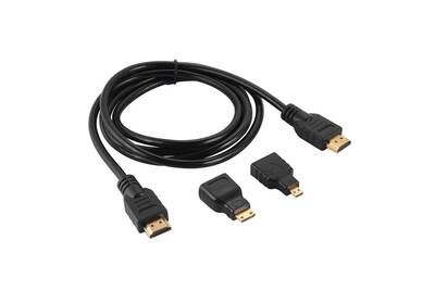 Adaptateur Video Xcsource 1 5 M 3en1 Hdmi Vers Hdmi Mini Micro Hdmi Cable D 39 Adaptation Haute Vitesse Prise En Charge 3d Multimedia Pour Tablette Pc Hdtv Telephone Cellulaire Ac1149 Darty