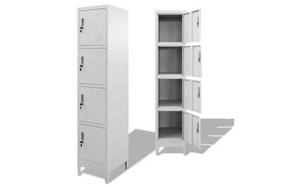 Etagere Rangement Vidaxl Armoire A Casiers Avec 4 Compartiments