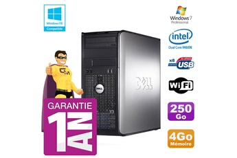 PC De Bureau Dell PC Dell 780 Tour Intel E5800 Ram 4Go Disque 250Go Graveur Dvd WiFi W7