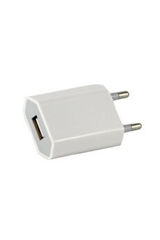 Chargeur Secteur Blanc pour Apple iPhone 7 - Chargeur Port USB Chargeur Secteur Prise Murale